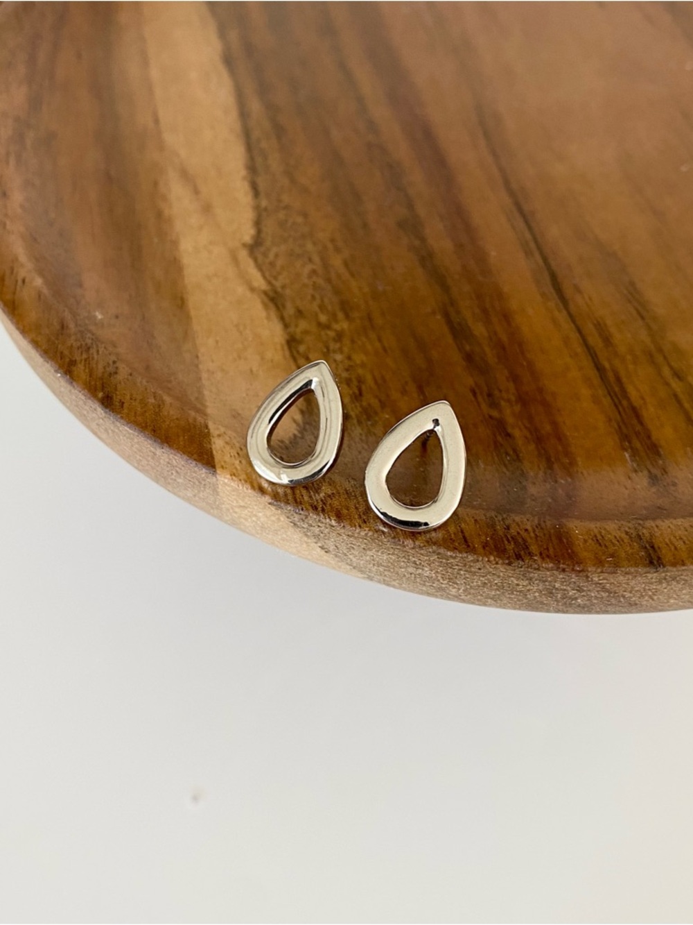 4/$15 Sterling Silver Teardrop Stud Earrings